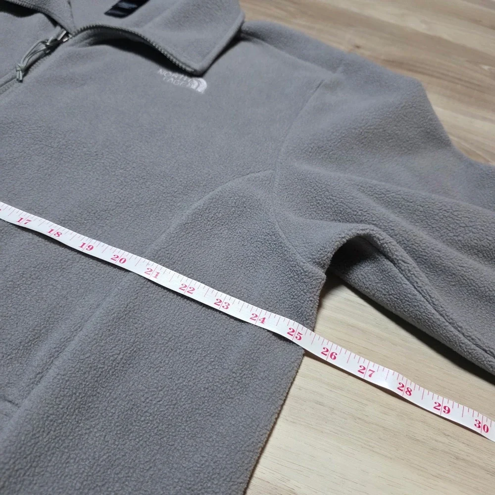 The North Face‎ Fleece Jacket Mens XXL Grey Full Zip T164 RT066 Outdoor Hiking
